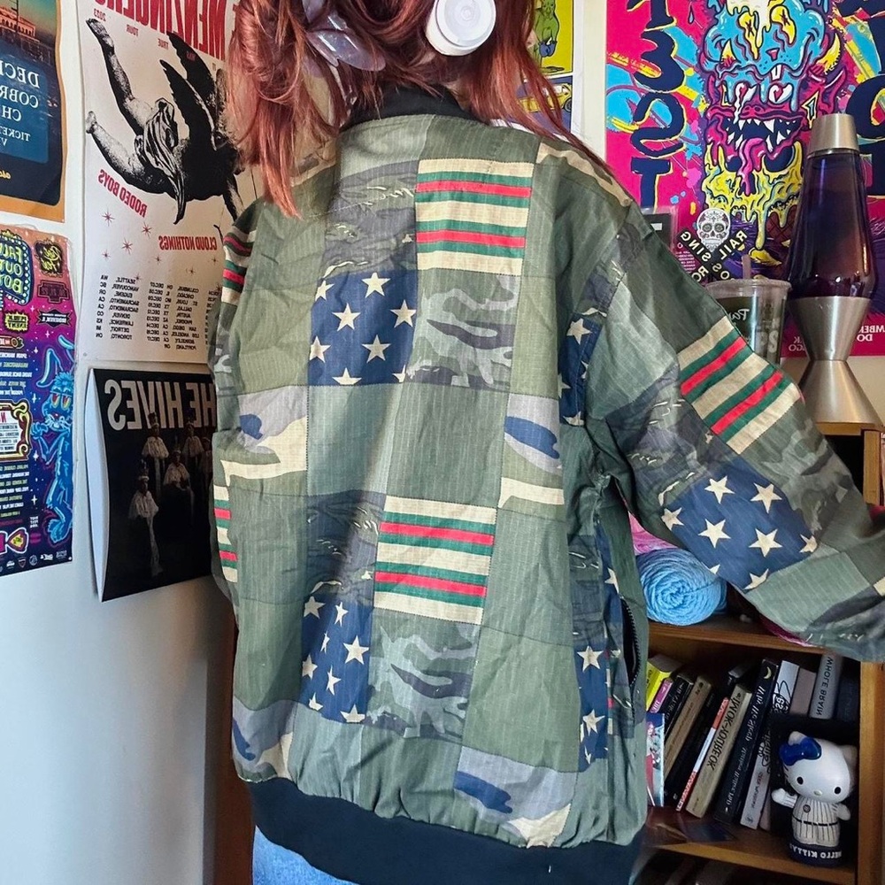 Camouflage Patchwork Jacket - image 3